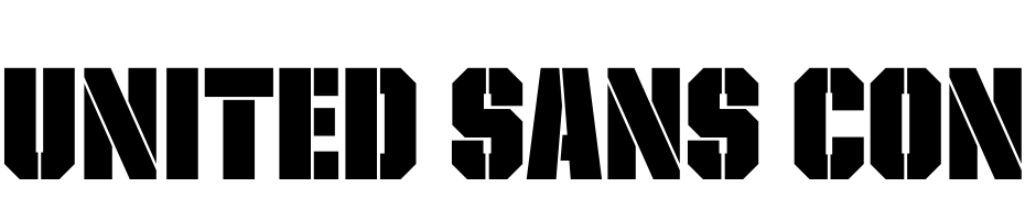 United Sans Cond Stencil Font Download Free